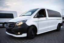 Mercedes Vito/V klase W447 2014– Priekšējā bampera tūninga lūpa (krāsošanai) foto 2