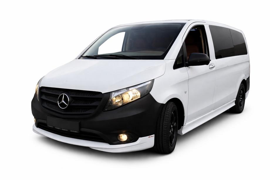 Mercedes Vito/V klase W447 2014– Priekšējā bampera tūninga lūpa (krāsošanai) Image
