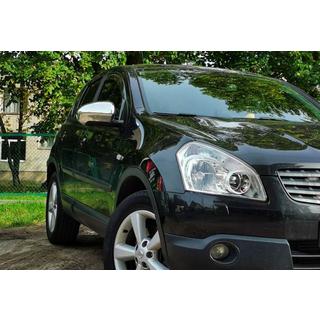 Hromētas spoguļu uzlikas (2 gab., plastmasa) Nissan Qashqai 2007–2010 foto 2