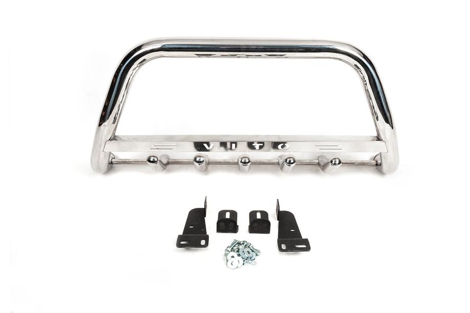 Mercedes Vito W639 2004–2014 Bullbar 60 mm (nerūsējošais tērauds) ar uzrakstu, 2010-2015, 60 mm Foto 4