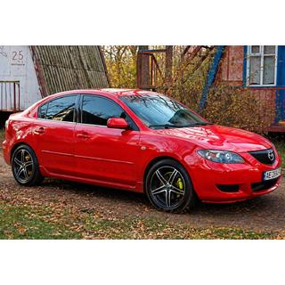 Logu apmales (4 gab., nerūsējošais tērauds) Mazda 3 2003–2009 foto 2