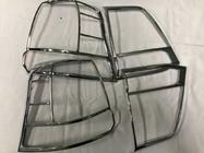 Toyota Land Cruiser 200 2007–2021 Hroma uzlikas aizmugurējiem lukturiem (2008-2012, 4 gab., plastmasa) foto 2