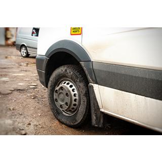 Platie spārnu arku uzlikas (4 gab., melnas) Mercedes Sprinter W906 2006–2018 foto 4