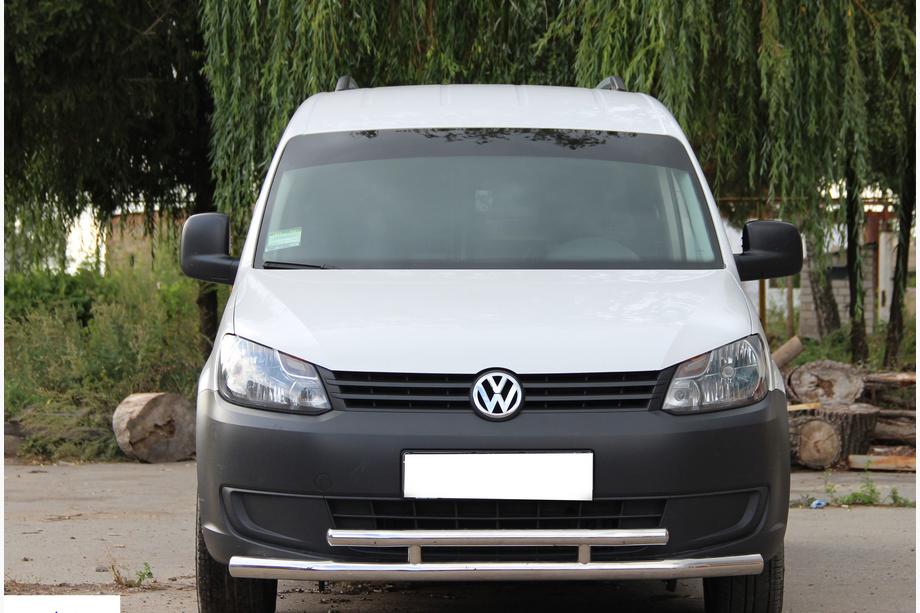 Volkswagen Caddy 2010–2015 Priekšējais dubultais aizsargstienis 60/48 mm (nerūsējošais tērauds) Image