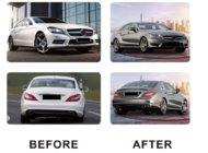 Mercedes CLS C218 2011–2018 AMG tūninga virsbūves komplekts foto 3
