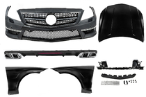 Mercedes CLS C218 2011–2018 AMG tūninga virsbūves komplekts foto 2