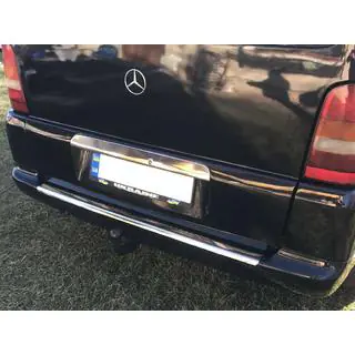 Aizmugurējā bufera uzlika (Carmos V1, nerūsējošais tērauds) Mercedes Vito W638 1996–2003 foto 2