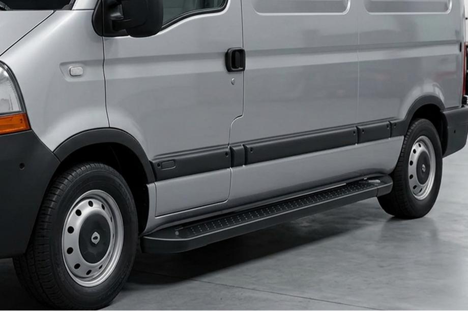 Nissan Interstar 2002–2010 Sānu sliekšņi Allmond Black (2 gab., alumīnijs) Image