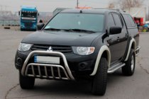 Mitsubishi L200 2006–2015 Bullbārs (nerūsējošais tērauds) foto 3