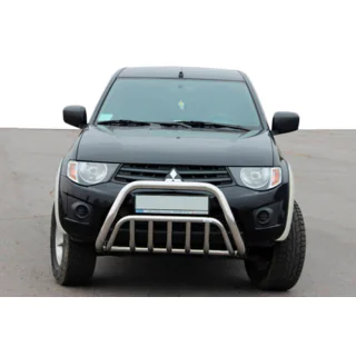 Bullbārs (nerūsējošais tērauds) Mitsubishi L200 2006–2015 foto 1