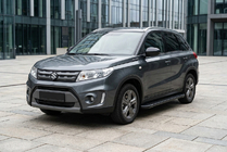 Suzuki Vitara 2015– Sānu sliekšņi Allmond Black (2 gab., alumīnijs) foto 1