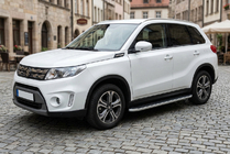 Suzuki Vitara 2015– Sānu sliekšņi Tayga Grey (2 gab., alumīnijs) foto 1