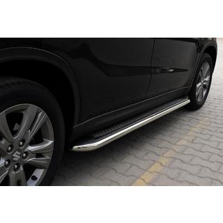 Sānu sliekšņi Maydos V2 (2 gab., alumīnijs / nerūsējošais tērauds) Suzuki Vitara 2015– foto 1