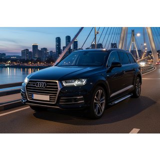 Sānu sliekšņi Line (2 gab., alumīnijs) Audi Q7 2015–2026 foto 1