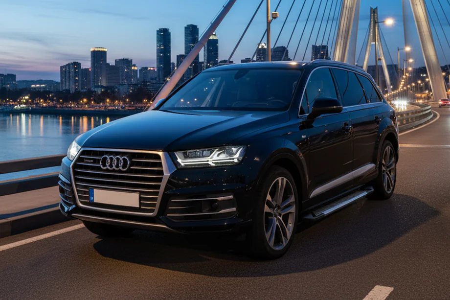 Audi Q7 2015–2026 Sānu sliekšņi Line (2 gab., alumīnijs) Image