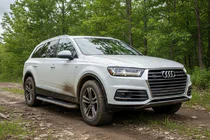 Audi Q7 2015–2026 Sānu sliekšņi Tayga Grey (2 gab., alumīnijs) foto 1
