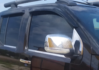 Nissan Navara 2006–2015 Hromētas spoguļu uzlikas (2 gab., plastmasa) Ar virzienrādītāja atkārtotāju foto 3