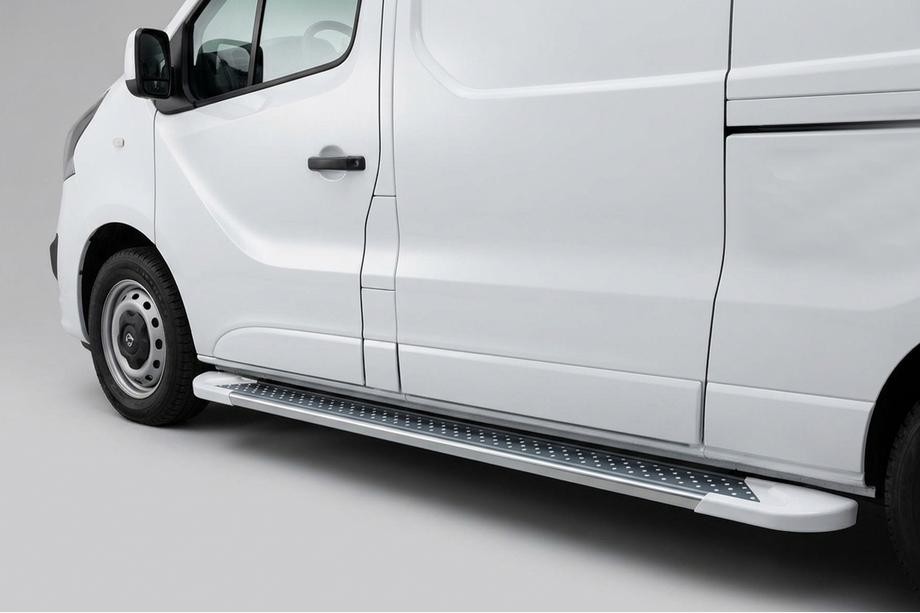 Renault Trafic 2015– Sānu pakāpieni Allmond White (2 gab., alumīnijs) Image