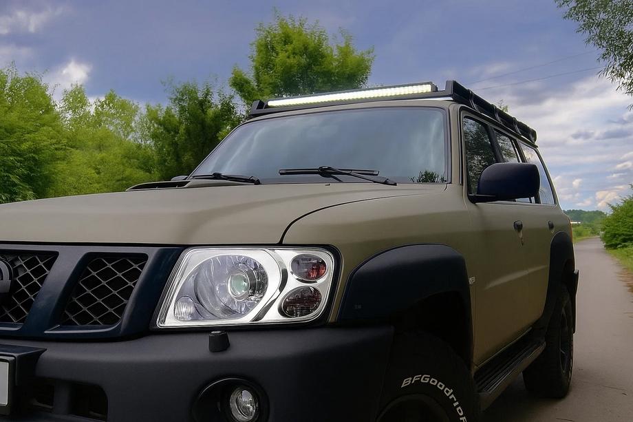 Nissan Patrol Y61 1997–2011 Hromētas lukturu uzlikas (2001-2004, 2 gab.) Foto 1