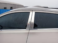 Nissan Qashqai 2007–2010 Hromētas durvju statņu uzlikas (4 gab., nerūsējošais tērauds) +2, OmsaLine - itāļu nerūsējošais tērauds foto 3