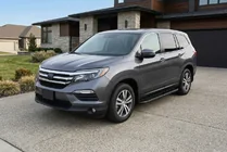 Honda Pilot 2015–2022 Sānu pakāpieni Bosphorus Black (2 gab., alumīnijs) foto 1