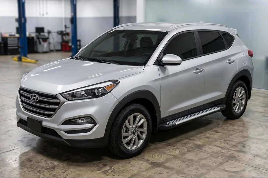 Hyundai Tucson TL 2016–2021 Sānu sliekšņi Line (2 gab., alumīnijs) Image