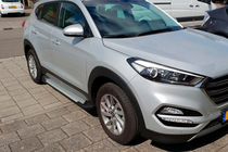Hyundai Tucson TL 2016–2021 Sānu pakāpieni Allmond Grey (2 gab., alumīnijs) foto 1