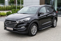 Hyundai Tucson TL 2016–2021 Sānu pakāpieni Bosphorus Grey (2 gab., alumīnijs) foto 1