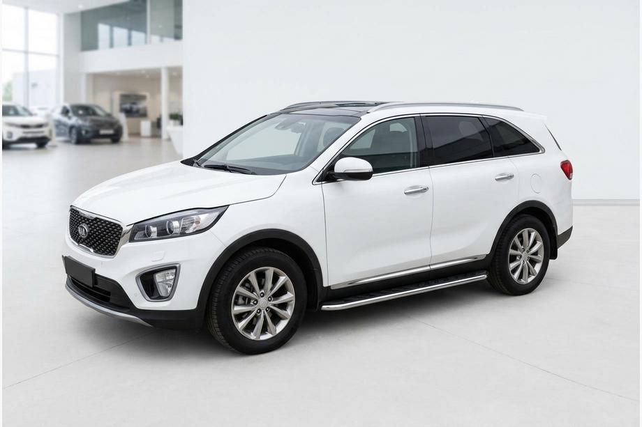 Kia Sorento III UM 2014–2020 Sānu pakāpieni Maydos V1 (2 gab., alumīnijs ↗ nerūsējošais tērauds) Image