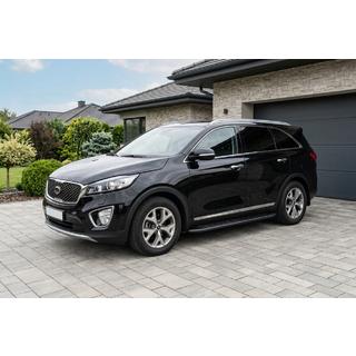 Sānu pakāpieni Bosphorus Black (2 gab., alumīnijs) Kia Sorento III UM 2014–2020 foto 1