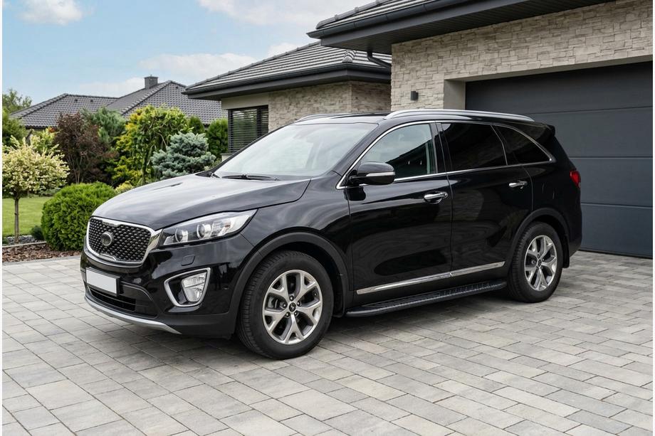 Kia Sorento III UM 2014–2020 Sānu pakāpieni Bosphorus Black (2 gab., alumīnijs) Image