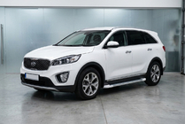 Kia Sorento III UM 2014–2020 Sānu pakāpieni Allmond White (2 gab., alumīnijs) foto 1