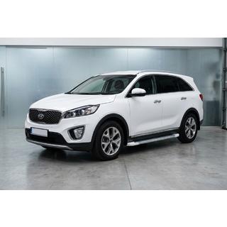 Sānu pakāpieni Allmond White (2 gab., alumīnijs) Kia Sorento III UM 2014–2020 foto 1