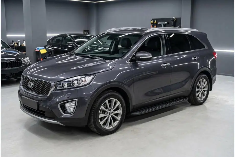 Kia Sorento III UM 2014–2020 Sānu kāpšļi Tayga Black (2 gab., alumīnijs) Image