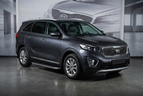 Kia Sorento III UM 2014–2020 Sānu pakāpieni BlackLine (2 gab., alumīnijs) foto 1