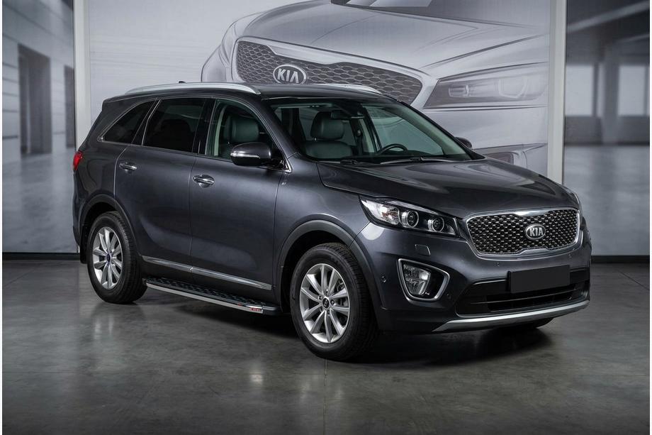 Kia Sorento III UM 2014–2020 Sānu pakāpieni BlackLine (2 gab., alumīnijs) Image