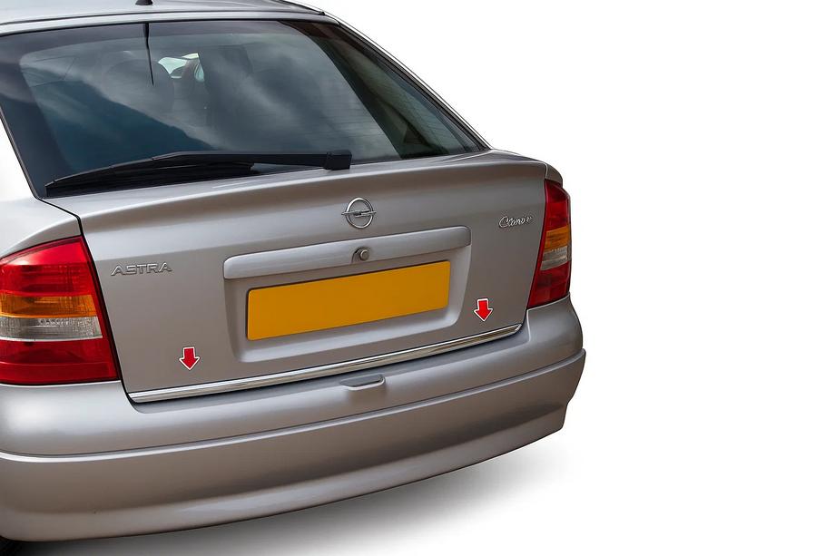 Opel Astra G Classic 1998–2012 Bagāžnieka malas uzlika (nerūsējošais tērauds) OmsaLine – itāļu nerūsējošais tērauds Image