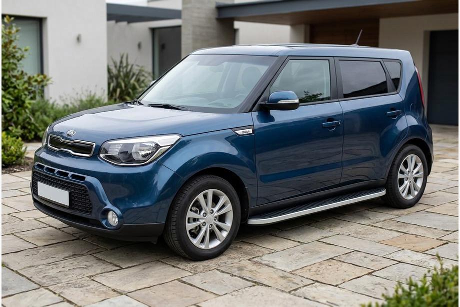 Kia Soul II 2013–2018 Sānu pakāpieni Tayga Grey (2 gab., alumīnijs) Image