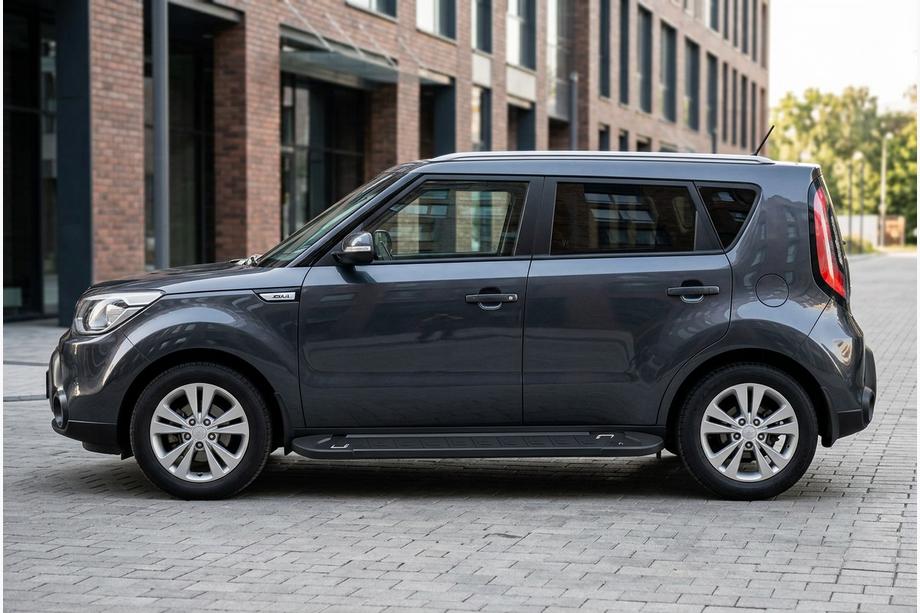 Kia Soul II 2013–2018 Sānu sliekšņi RedLine Black (2 gab., alumīnijs) Image