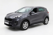 Kia Sportage 2015–2021 Sānu sliekšņi Line (2 gab., alumīnijs) foto 1
