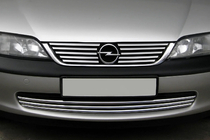 Opel Vectra B 1995–2002 Radiatora režģa uzlikas (nerūsējošais tērauds) foto 1