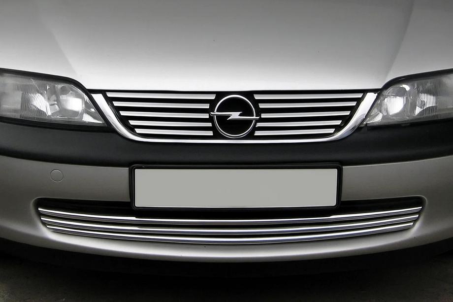 Opel Vectra B 1995–2002 Radiatora režģa uzlikas (nerūsējošais tērauds) Image