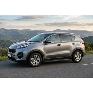 Sānu pakāpieni Bosphorus Black (2 gab., alumīnijs) Kia Sportage 2015–2021 foto 1