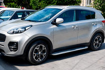 Kia Sportage 2015–2021 Sānu pakāpieni Maydos V2 (2 gab., alumīnijs/nerūsējošais tērauds) foto 3