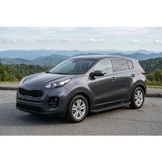 Sānu sliekšņi Tayga Black (2 gab., alumīnijs) Kia Sportage 2015–2021 foto 1