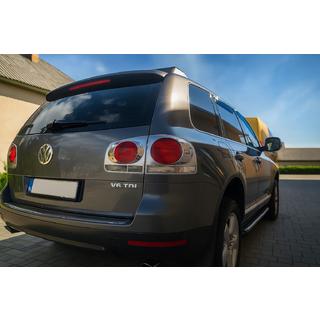 Hroma uzlikas aizmugurējiem lukturiem 2008-2011 (2 gab., plastmasa) Volkswagen Touareg 2002–2010 foto 1