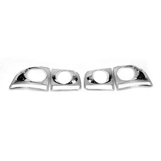 Hroma uzlikas aizmugurējiem lukturiem 2008-2011 (2 gab., plastmasa) Volkswagen Touareg 2002–2010 foto 2