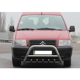 Priekšējais bullbar WT003 (nerūsējošais tērauds) Fiat Scudo 1996–2007 foto 3