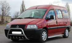 Citroen Jumpy 1996–2007 Priekšējais bullbar WT003 (nerūsējošais tērauds) Ø60, bez uzraksta foto 3