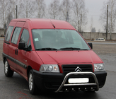 Citroen Jumpy 1996–2007 Priekšējais bullbar WT003 (nerūsējošais tērauds) Ø60, bez uzraksta foto 2
